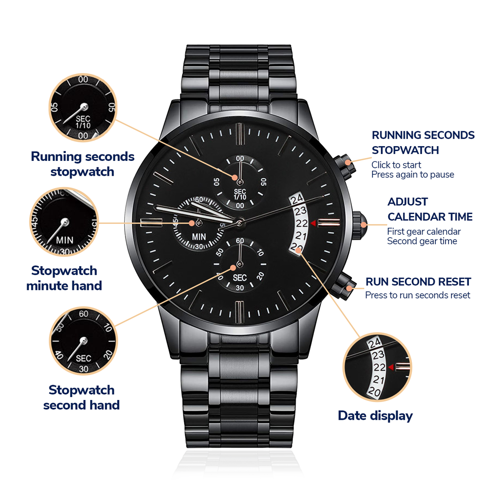 Stainless Steel Chronograph Watch